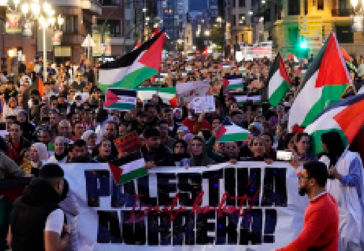 Santurtzi solidaridad con el pueblo palestino